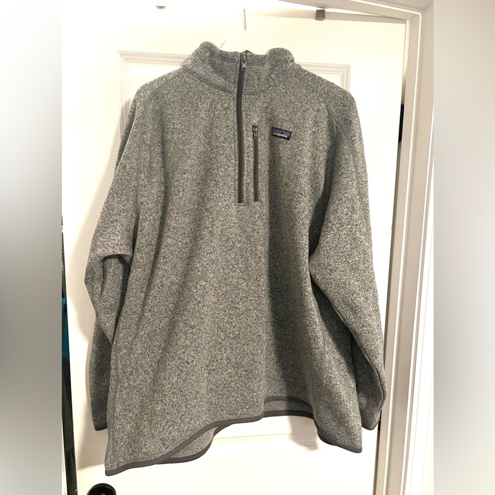 Men’s Stonewash Grey Patagonia Better Sweater 1/4 Zip